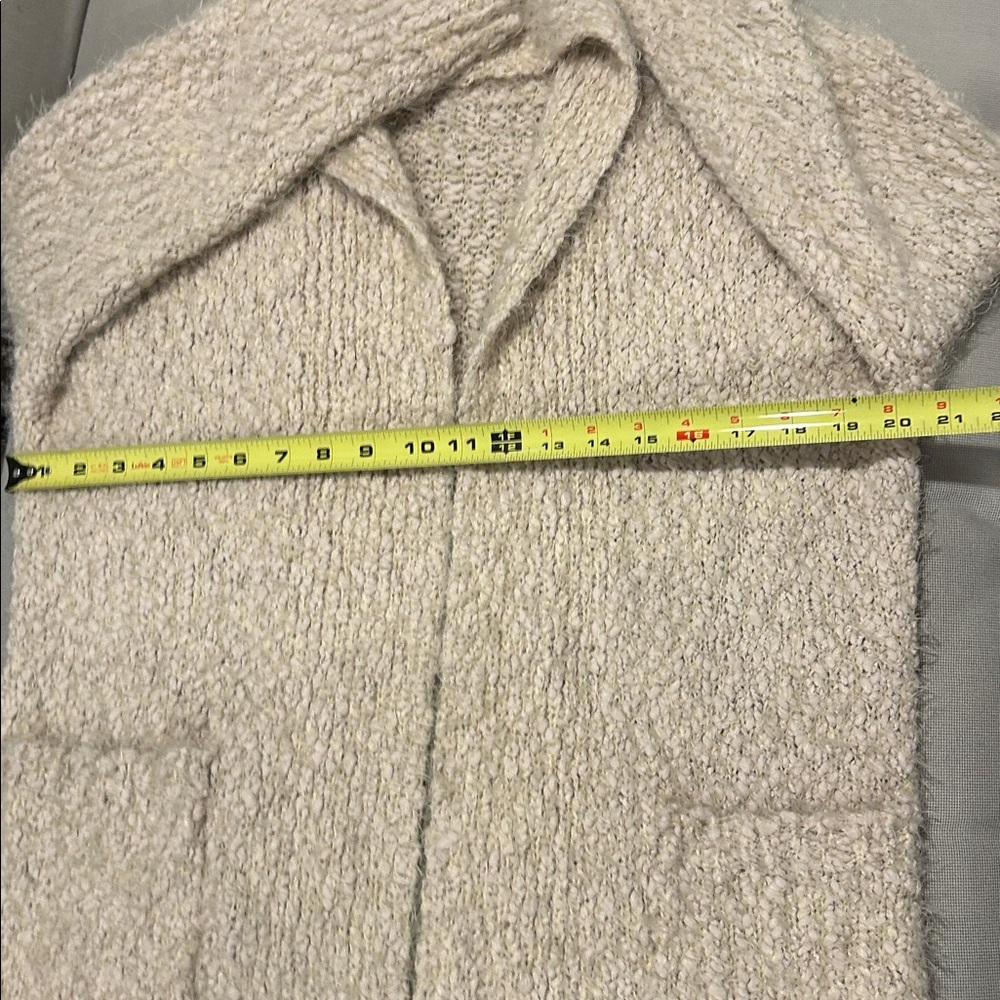 Emory Park Oversized Boucle Cardigan with Pockets Women's Size S - Picture 6 of 10
